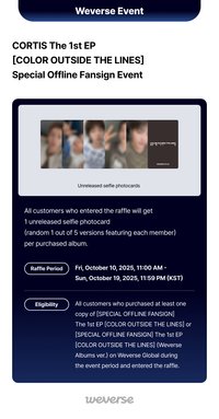 迷一 weverse 末場線下簽售 Special Offline Fansign Event