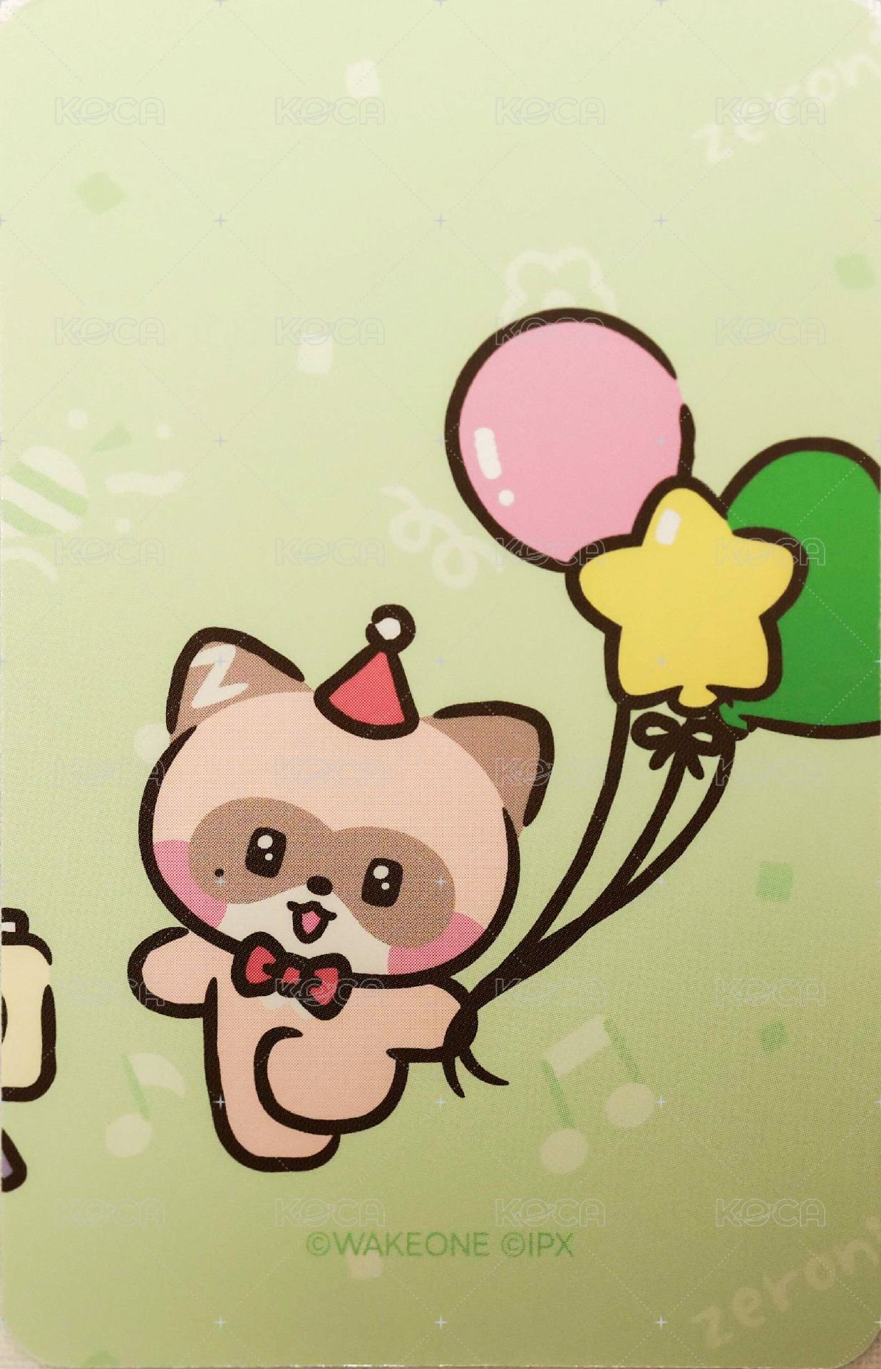 zeroni HOME PARTY  滿額卡  背面