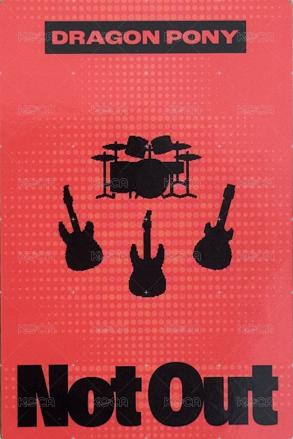 1st Concert ‘Not Out’ 隨機卡 MD 愛心 背面