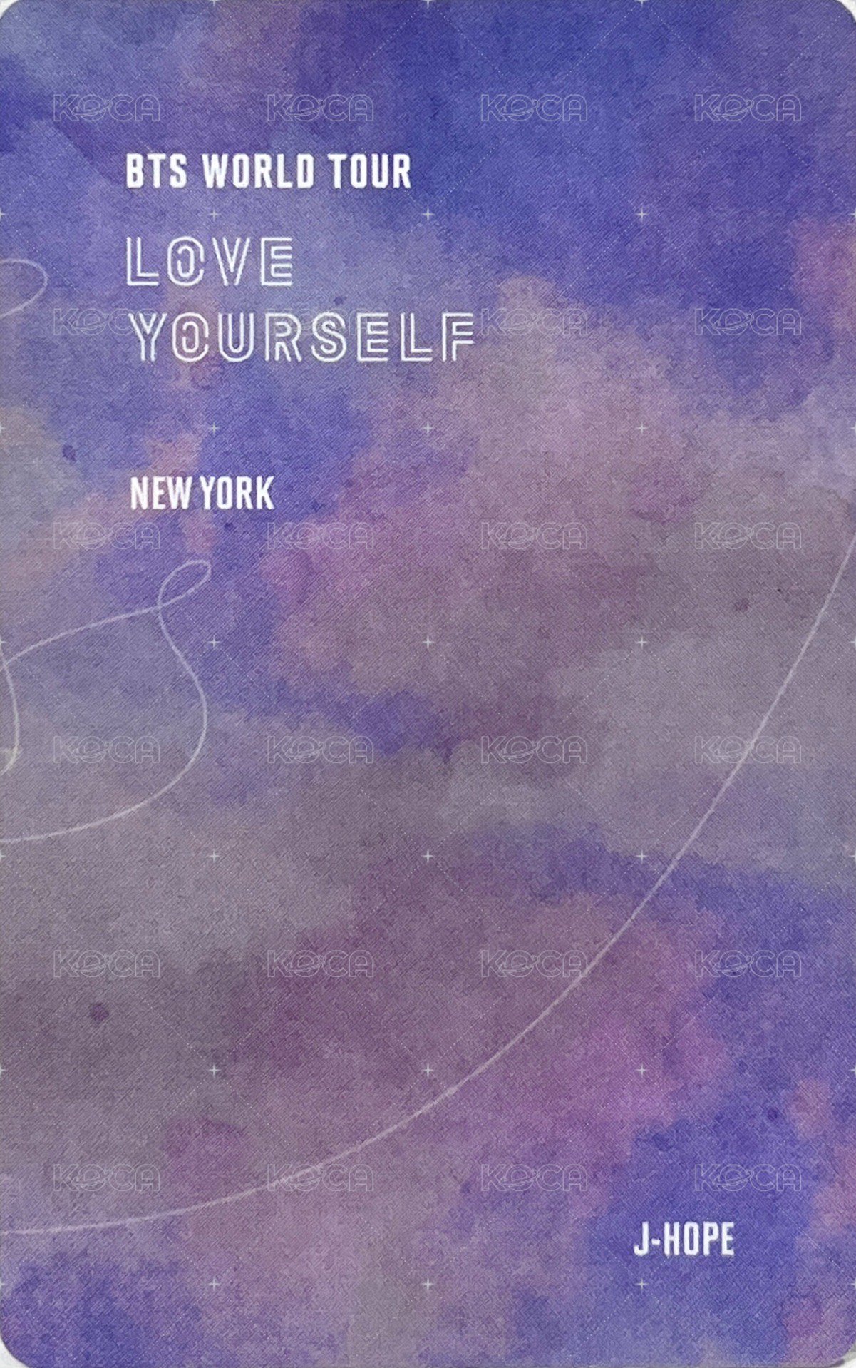 LY Tour 演唱會 DVD / CD 卡 紐約 一般版 背面