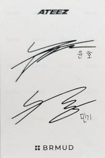 ATEEZ x BRMUD 代言卡  背面