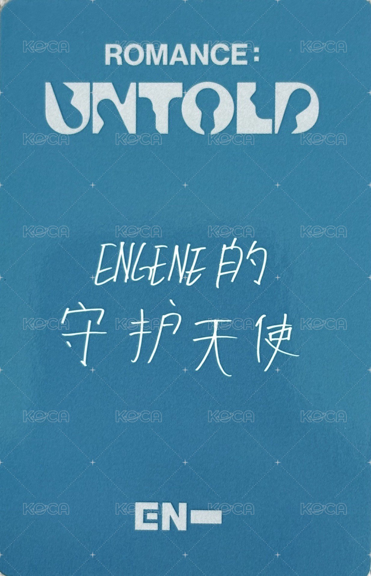 正二 yzy 視簽5.0中背 簽售卡  背面