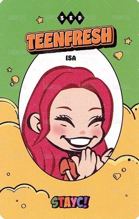 Bubble 專輯卡 STAYC ISA  專卡 背面