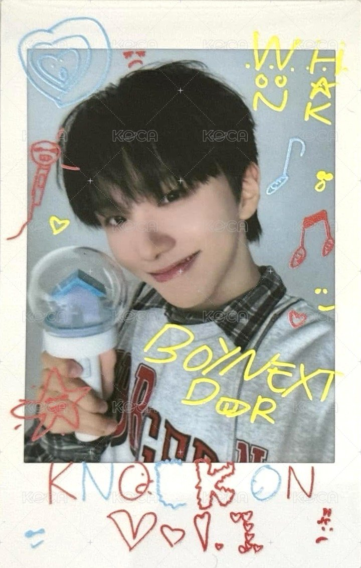 Knock On 巡迴 隨機卡 日巡 塗鴉 拍立得 正面