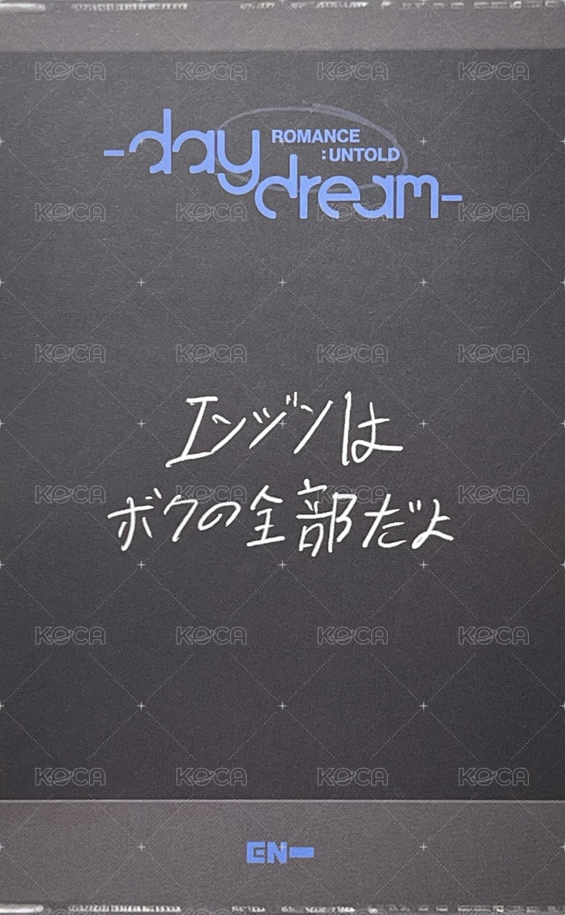 正二後續 專輯卡 Japan ver. 背面