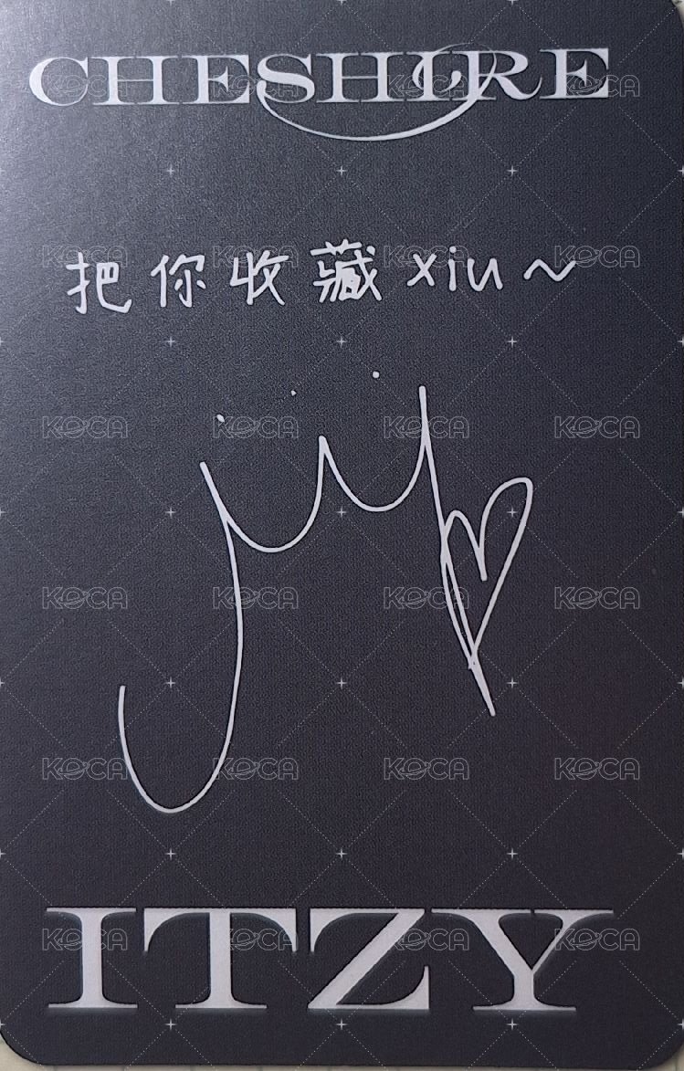 CHESHIRE yzy 特典卡  背面