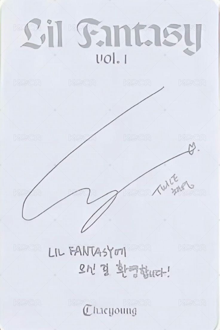 LIL FANTASY vol.1 專輯卡 murmur ver. 背面