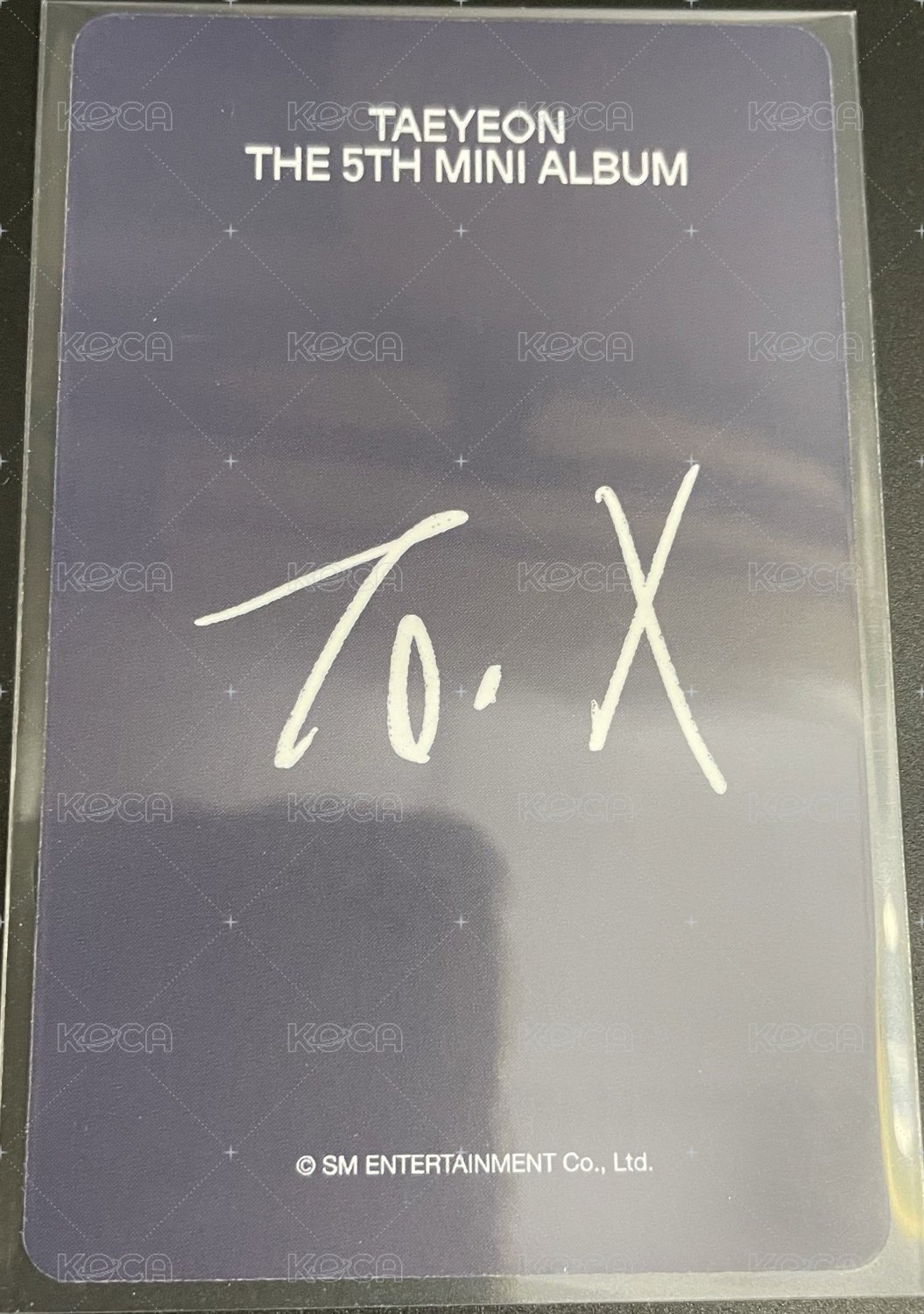 To. X sm 特典卡  背面