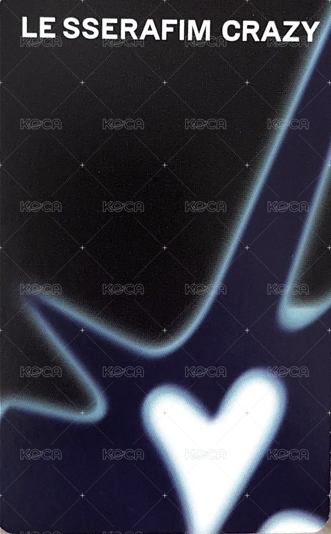 CRAZY 專輯卡 balaclava ver. 背面