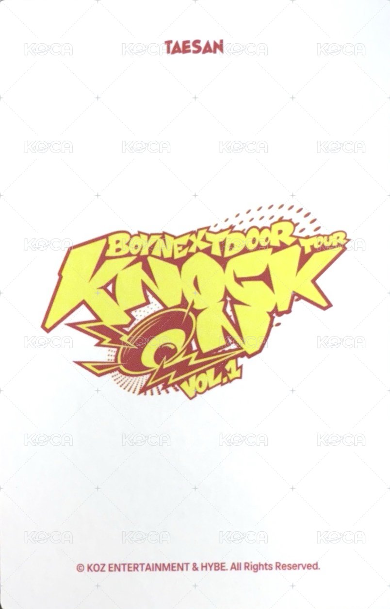 Knock On 巡迴 隨機卡 仁川場周 自拍 背面