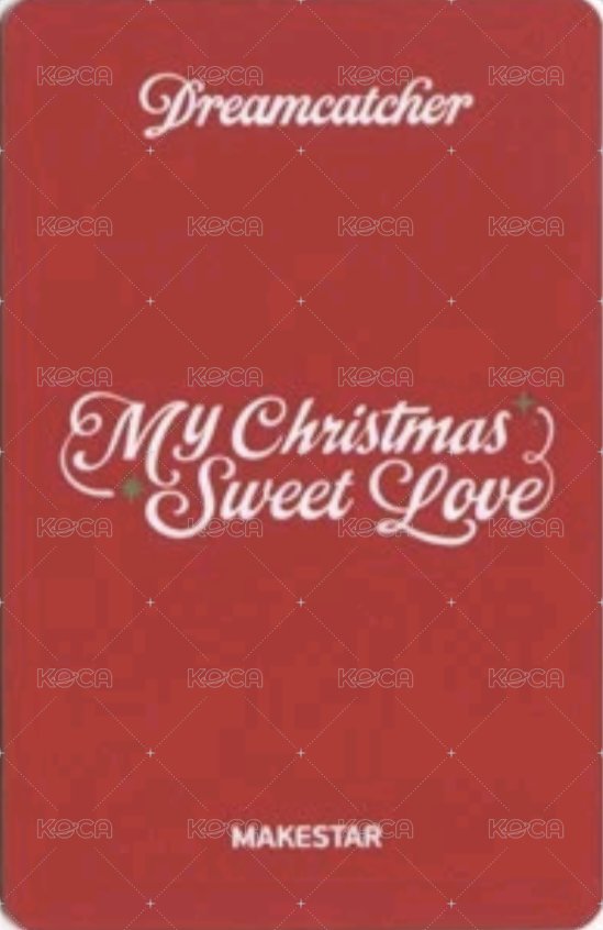 聖誕單曲專輯 ms 1.0 簽售卡 B ver. 背面