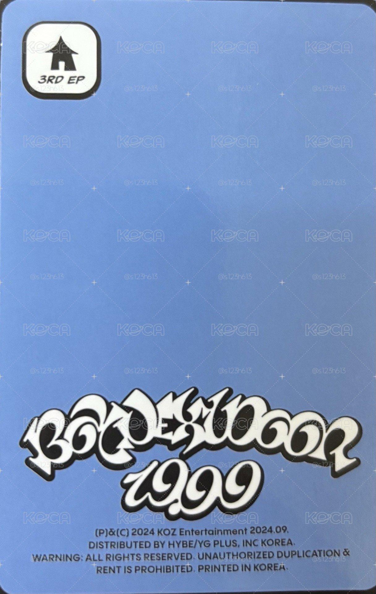 BOYNEXTDOOR 19.99專卡 朴成淏