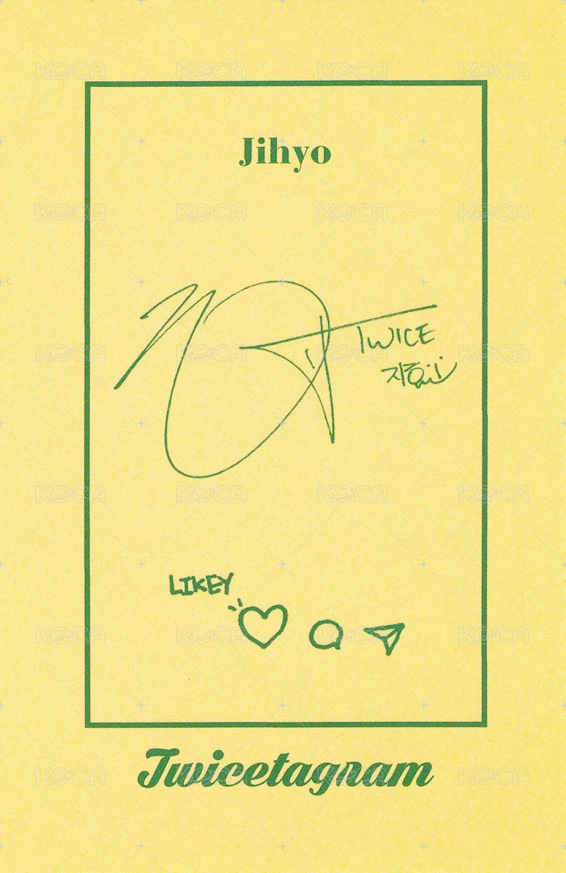 Twicetagram 專輯卡  背面