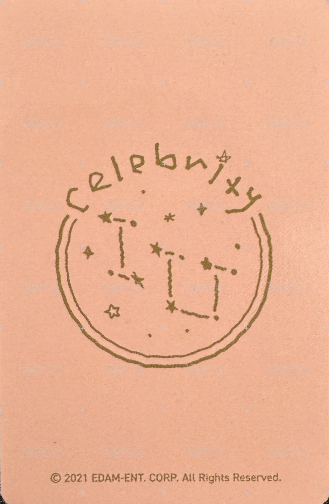 Celebrity 周邊卡 鐵盒卡 背面