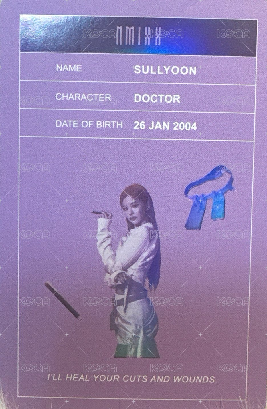 expérgo 專輯卡 限量版 角色卡 背面