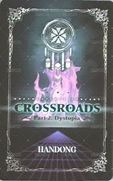 Crossroad線上演唱會 周邊卡  背面