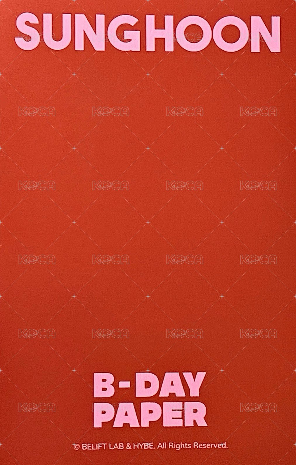 24生日禮盒 周邊卡  背面