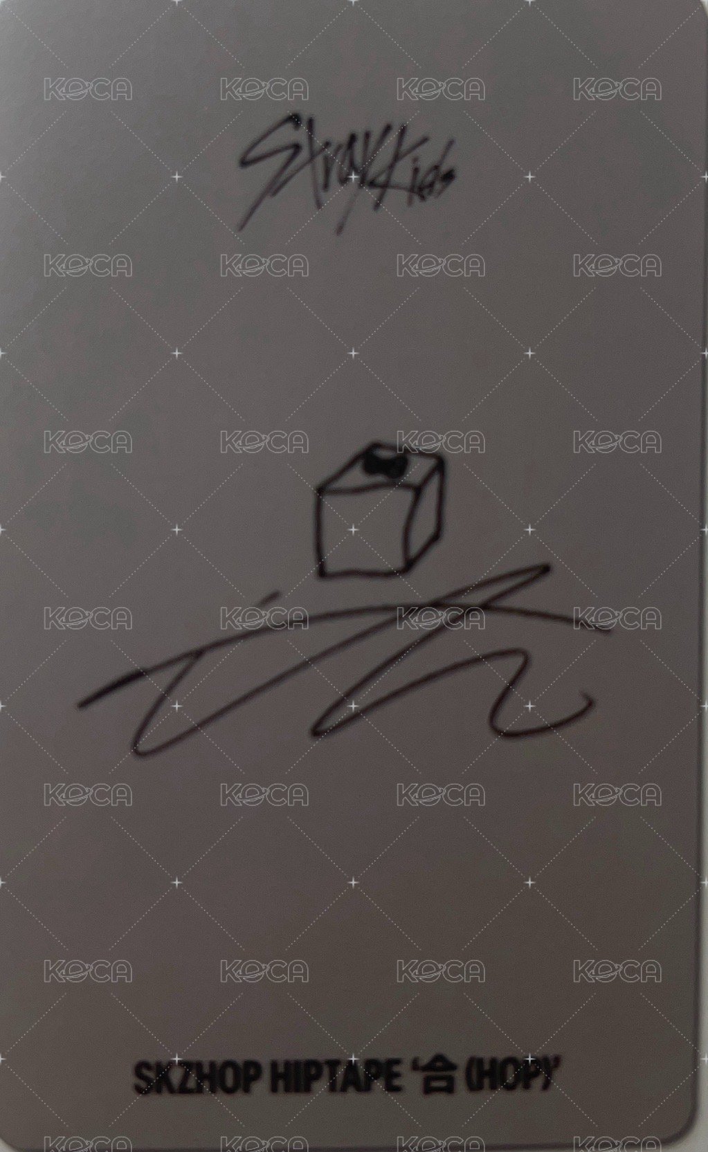 合(HOP) kms 線上 簽售卡  背面