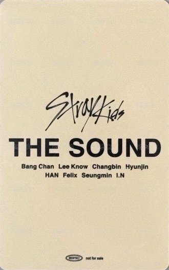 THE SOUND 入場卡 / 場限卡 京都 04/30 背面