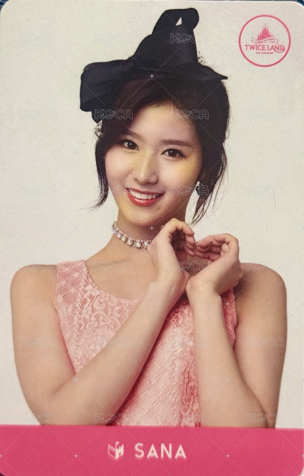 TWICELAND 周邊卡 小卡組-比心 SANA 正面