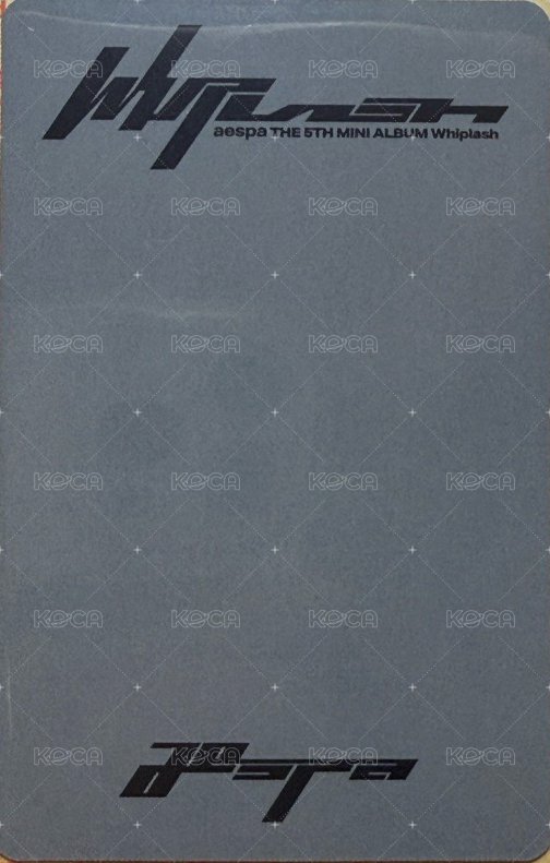 Whiplash 華納 特典卡 冬柚雙人卡B 背面