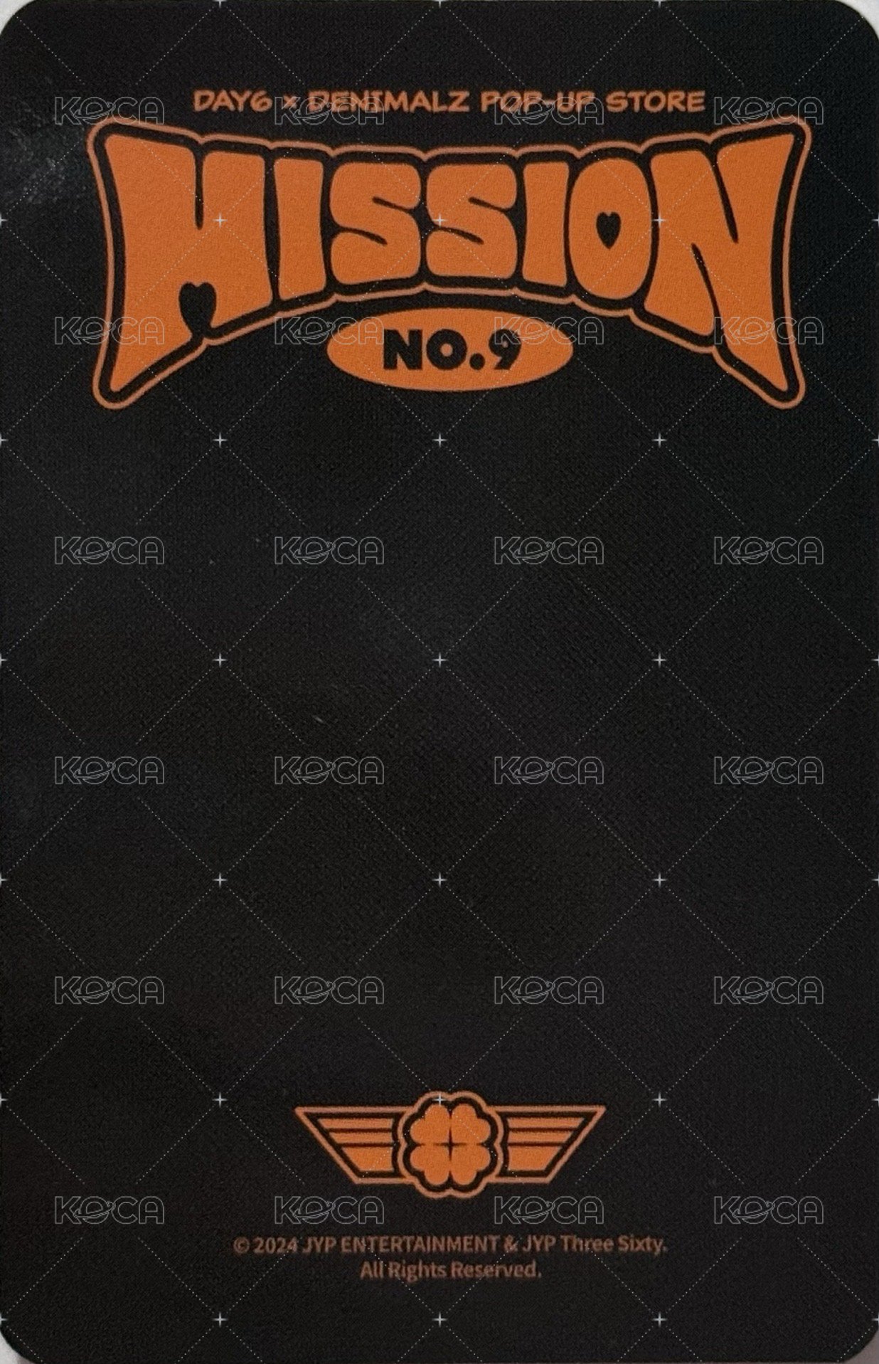 MISSION No.9 外套 周邊卡 團卡 背面