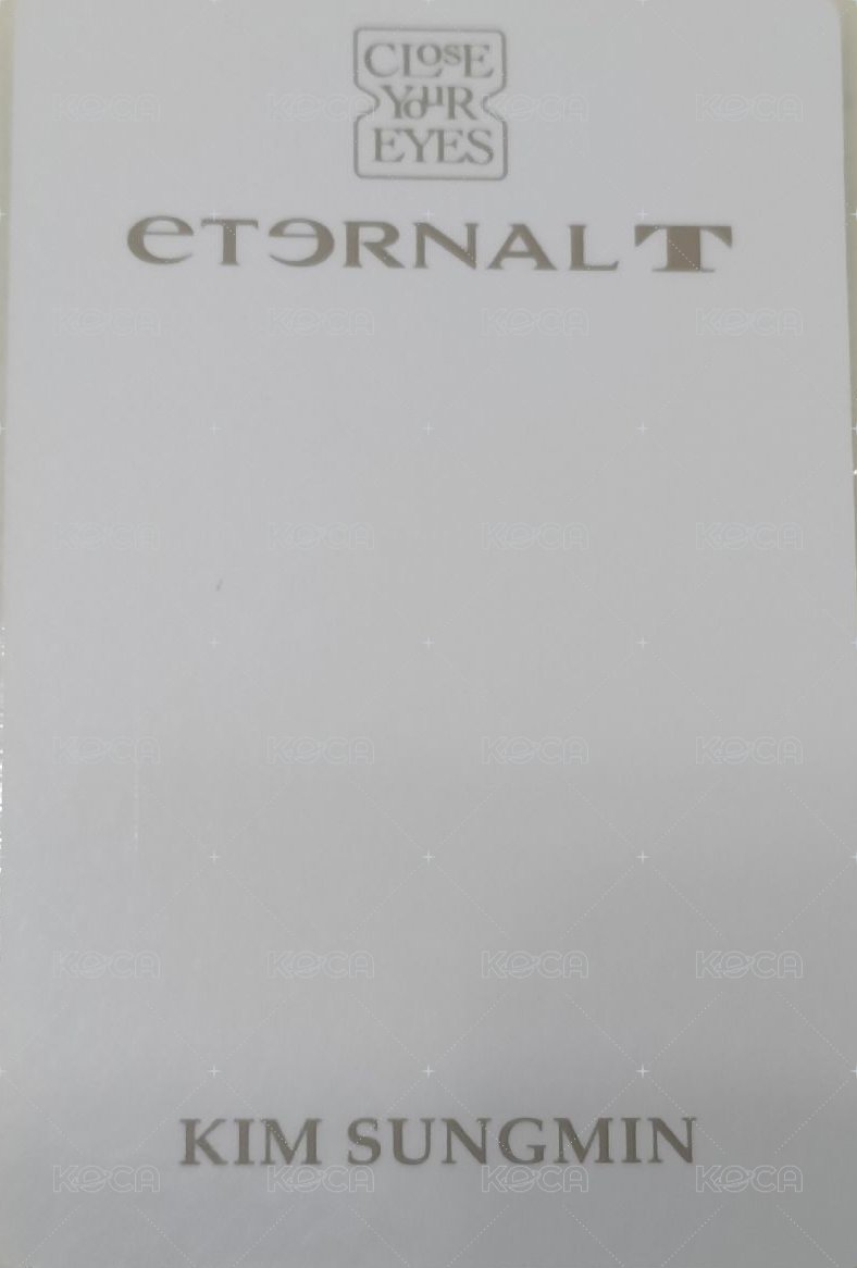 ETERNALT 專輯卡  背面