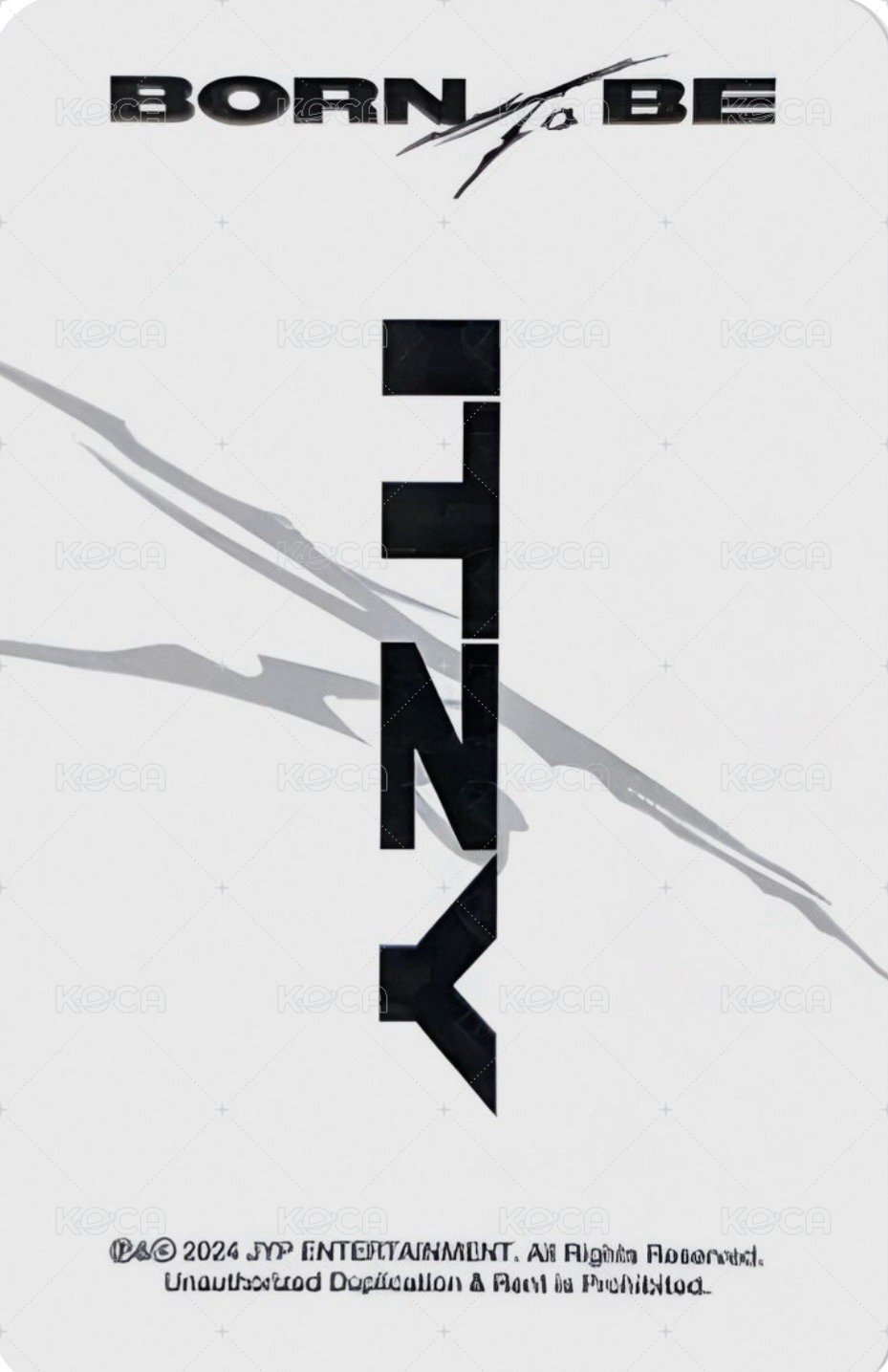 BORN TO BE sw 3.0 簽售卡  背面