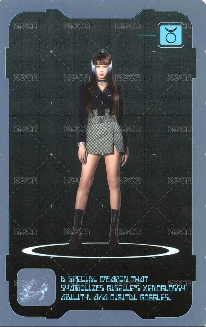 Girls 專輯卡 K版角色吉 背面