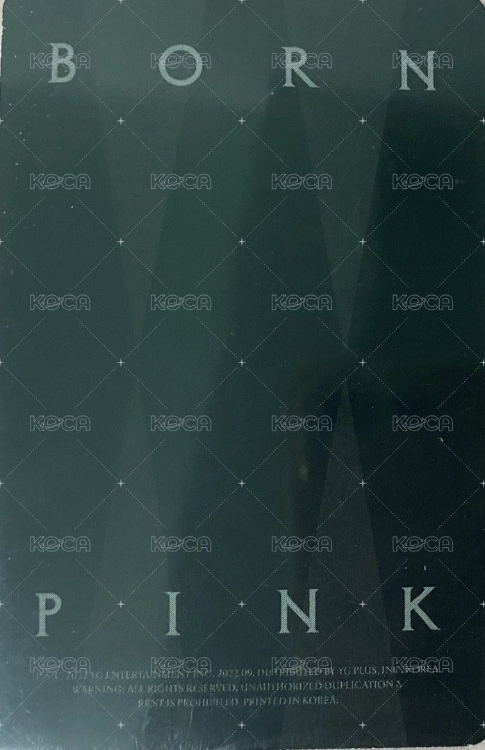 BORN PINK 專輯卡 托臉肉 專卡 背面
