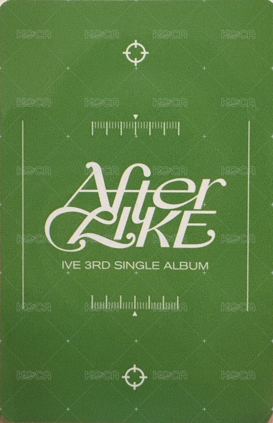 After LIKE sr 簽售卡  背面