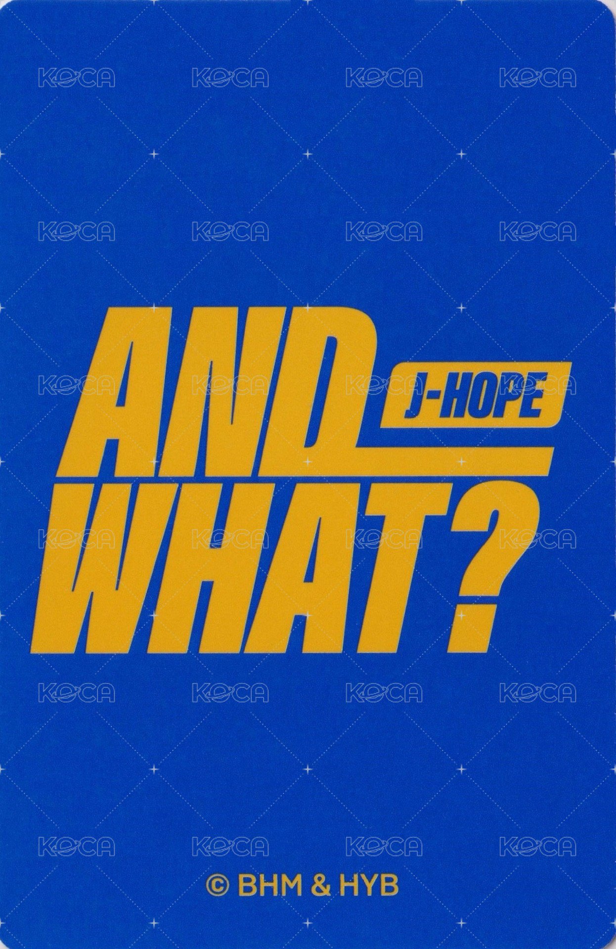 AND WHAT展覽 周邊卡 小卡組(5/10) 背面