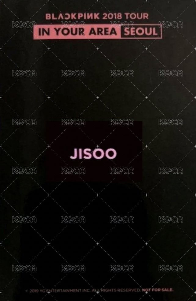 1巡 首爾黑版 演唱會 DVD / CD 卡  背面
