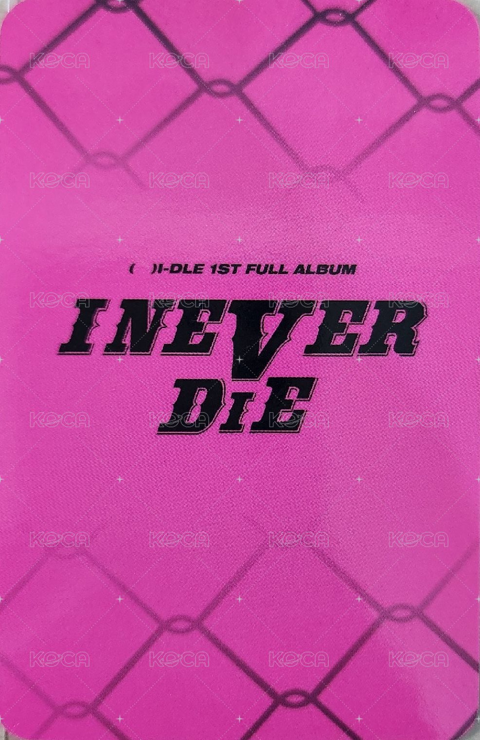 I NEVER DIE dmm 1.0 特典卡 預售 背面