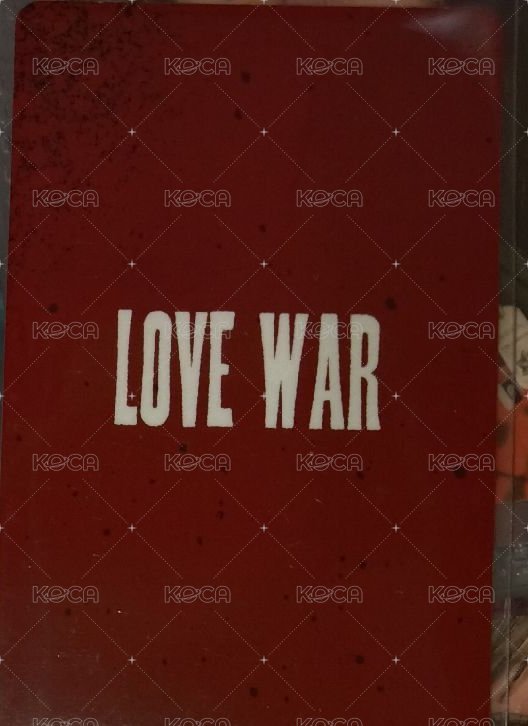 LOVE WAR 專輯卡 War ver. 背面