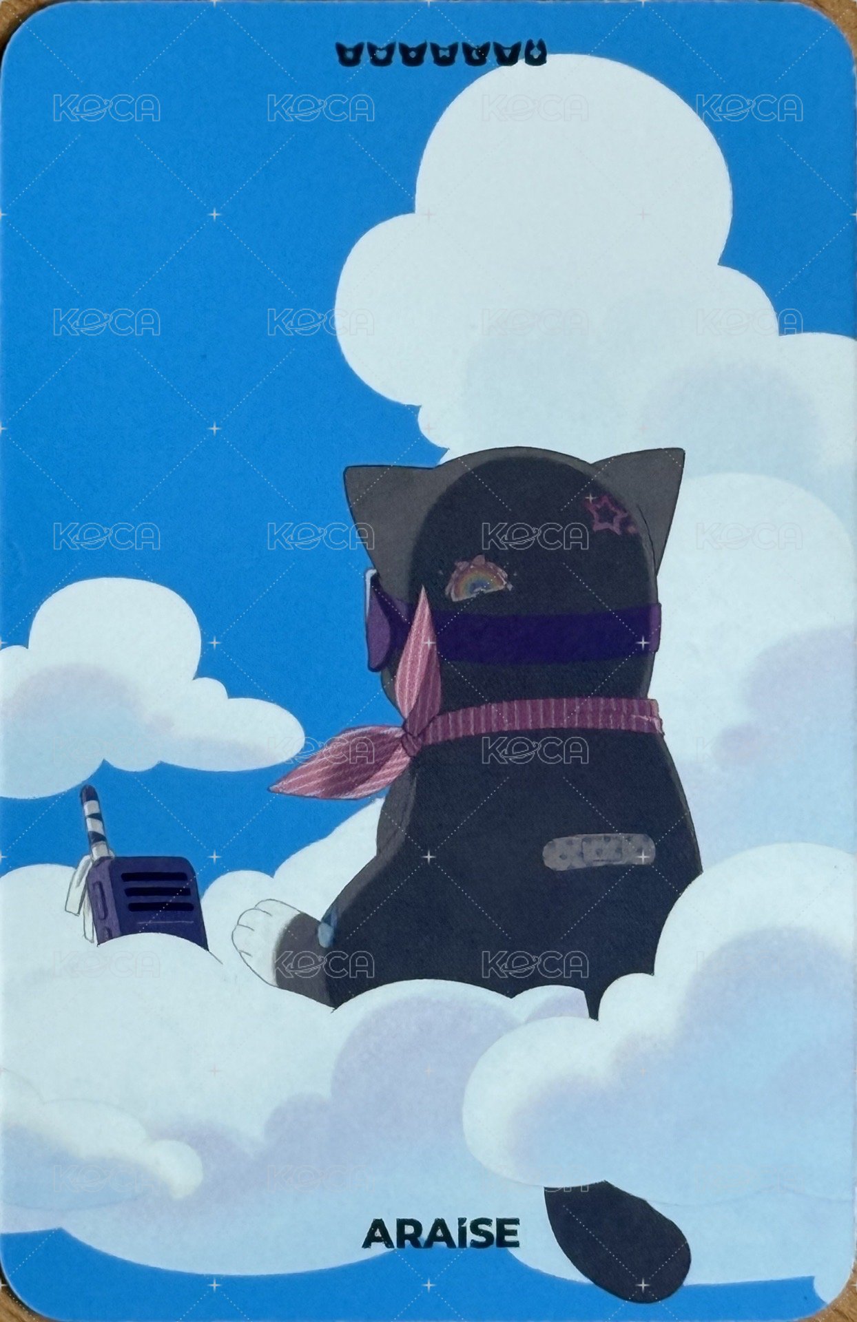 迷二 AR 1.0 簽售卡 臉頰ver. 背面