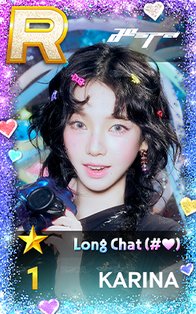 正規一 遊戲卡 Long Chat 夏日柚 正面
