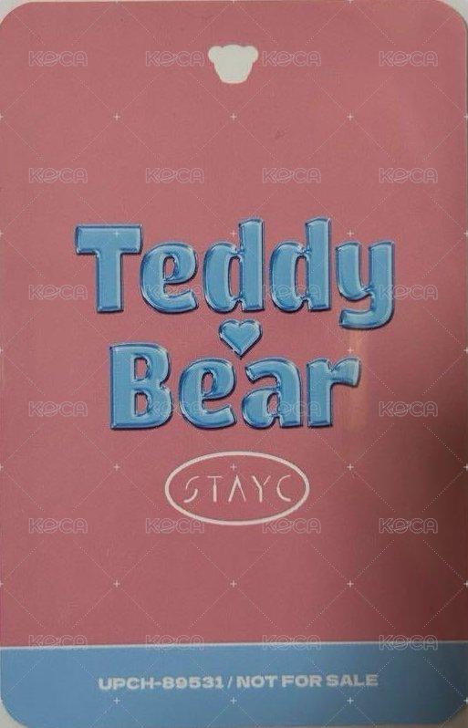 泰迪熊 日版 專輯卡 [Teddy bear JP ver.] Solo jacket 背面