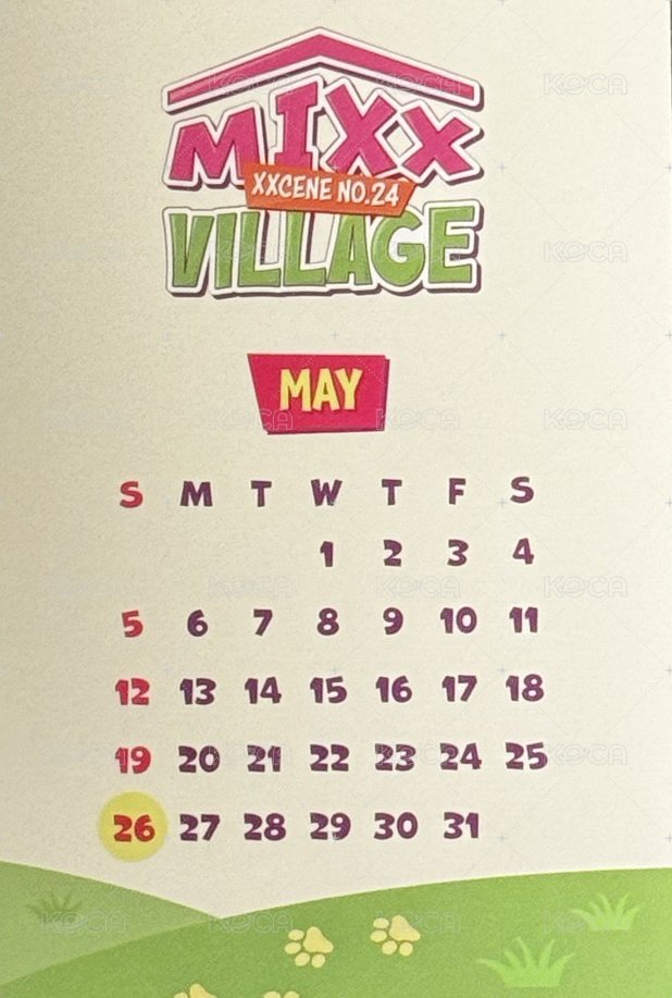 2024年曆 年曆卡 固配 背面