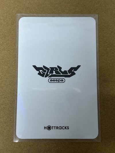 aespa Karina 柚子 Girls hottracks 特典卡 答題卡柚