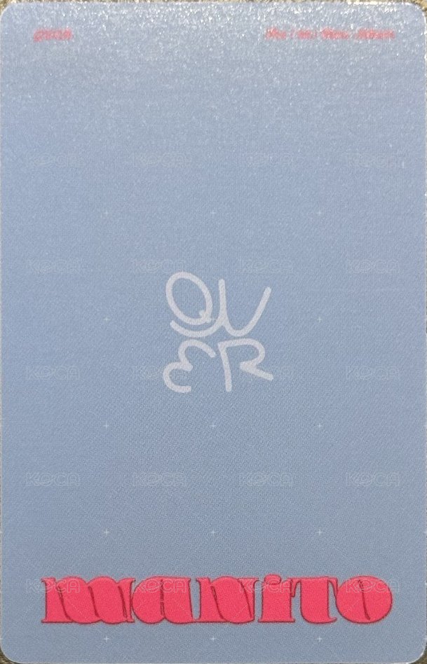 迷一 專輯卡 secret ver. B ver. 背面