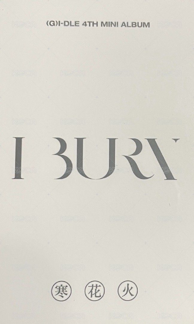 I BURN k4 特典卡 -刷 背面