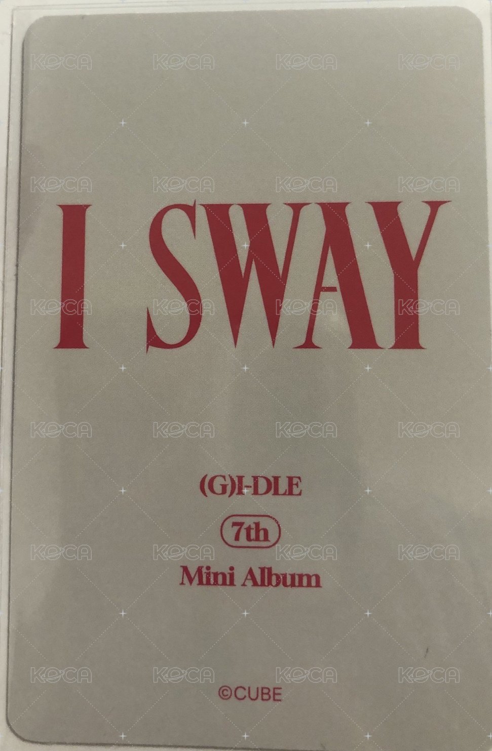 I SWAY 隨機卡 快閃店 背面