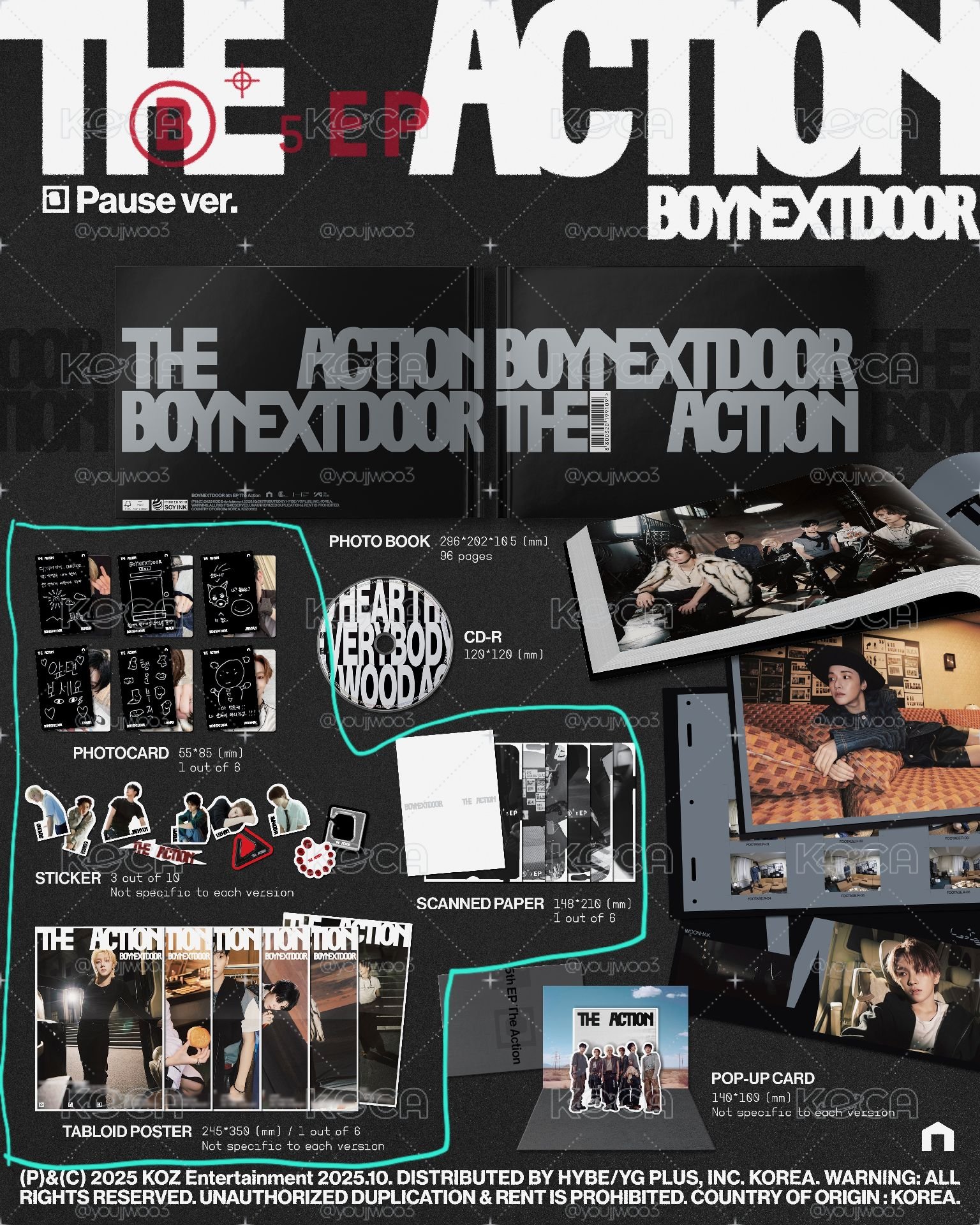 BOYNEXTDOOR The Action 專卡/許願池