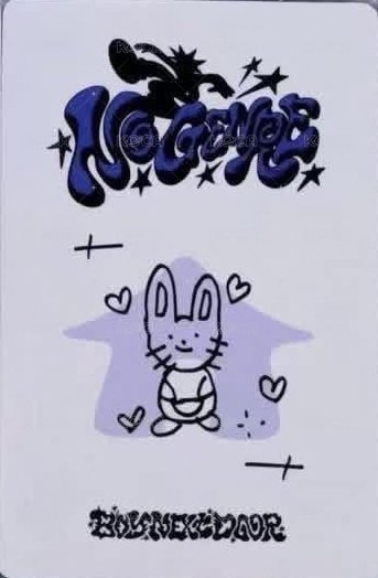 No Genre yzy 北京 1.0 簽售卡  背面