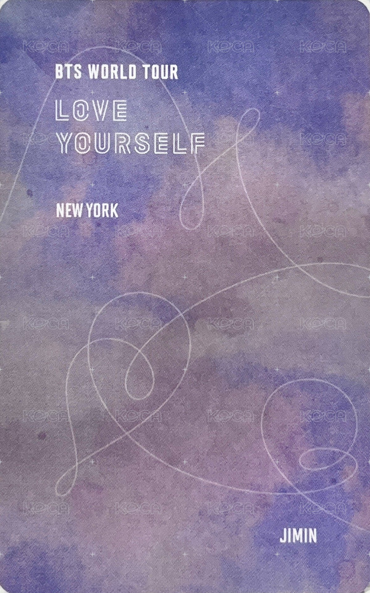 LY Tour 演唱會 DVD / CD 卡 紐約 一般版 背面