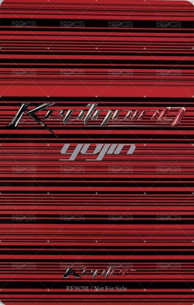 JP正規一 專輯卡 單封 背面