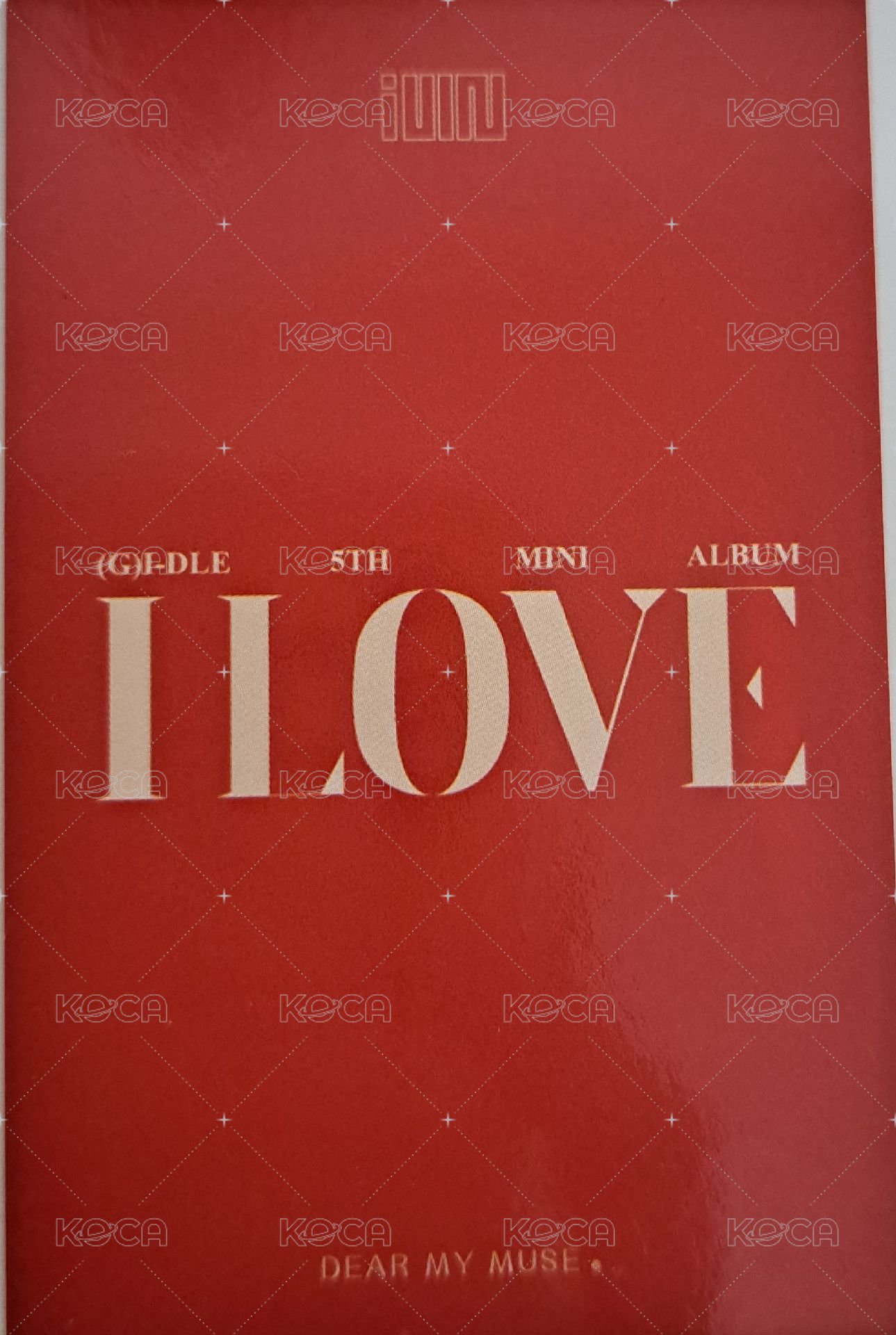 I LOVE dmm 1.0 特典卡 預售 拍立得ver. 刷 背面