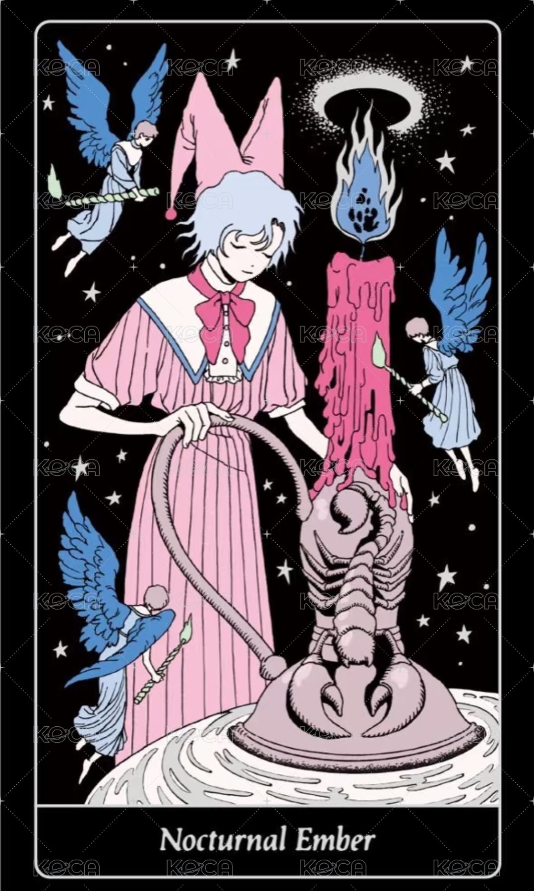 正四 專輯卡 塔羅牌/神諭卡 Nocturnal Ember 正面