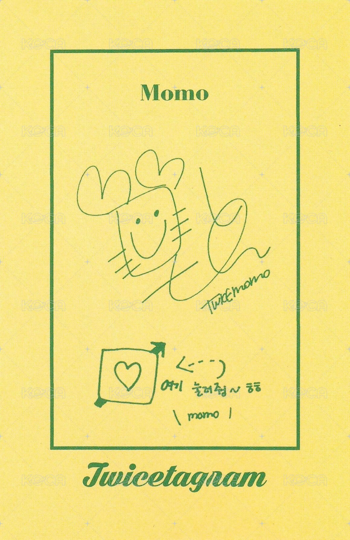 Twicetagram 專輯卡  背面